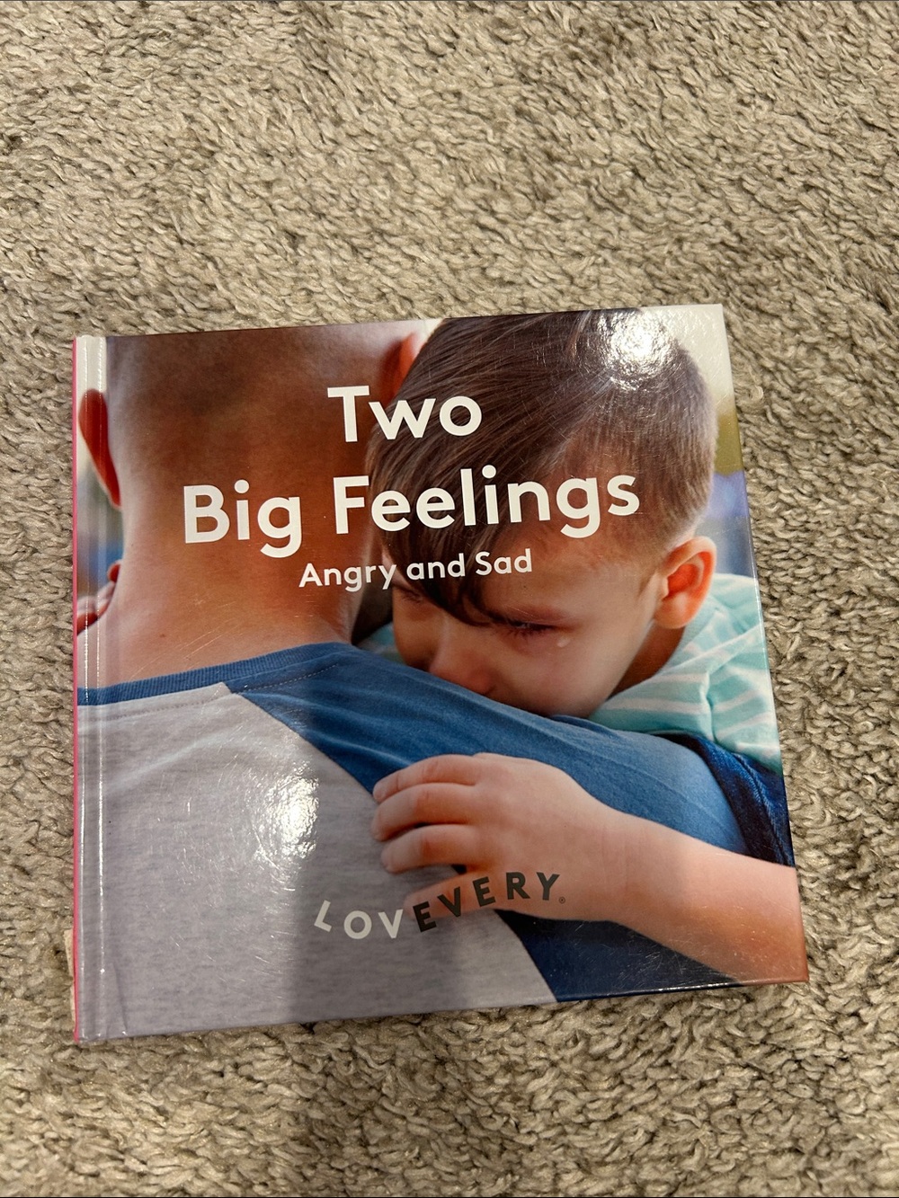 Lovevery Two Big Feelings Board Book - Blue & White